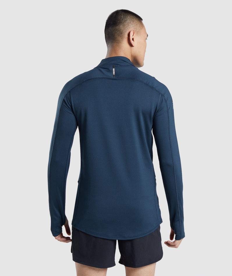 Gymshark Speed Evolve 1/4 Zip Marine