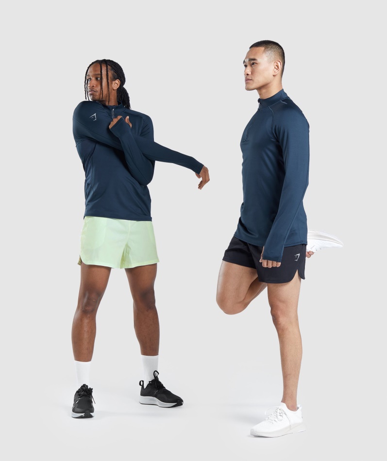 Gymshark Speed Evolve 1/4 Zip Marine