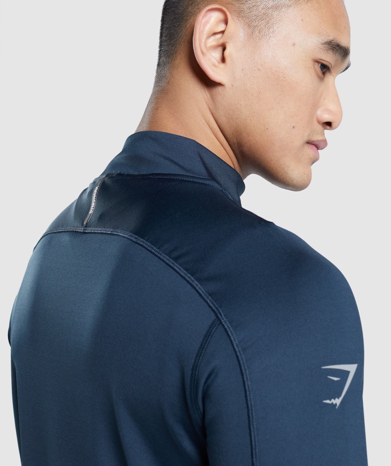 Gymshark Speed Evolve 1/4 Zip Marine