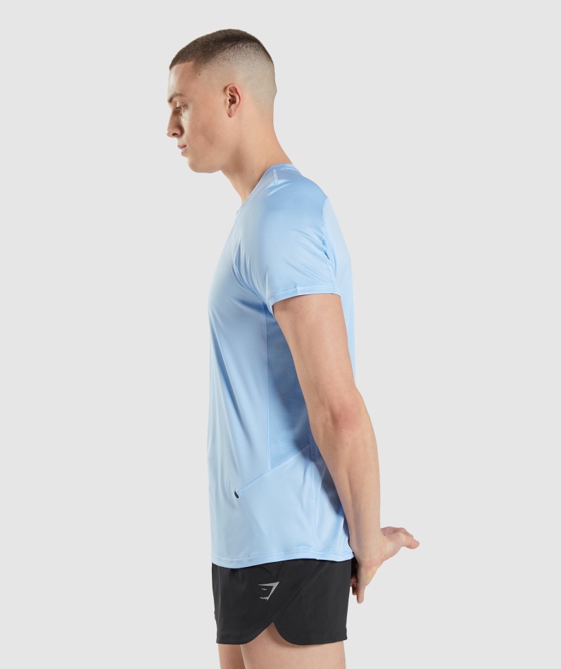 Gymshark Speed Evolve T-skjorte Månesteinsblå