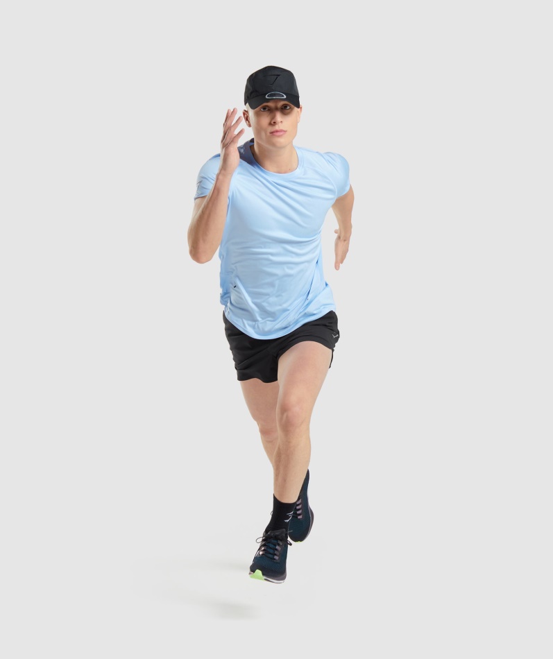 Gymshark Speed Evolve T-skjorte Månesteinsblå