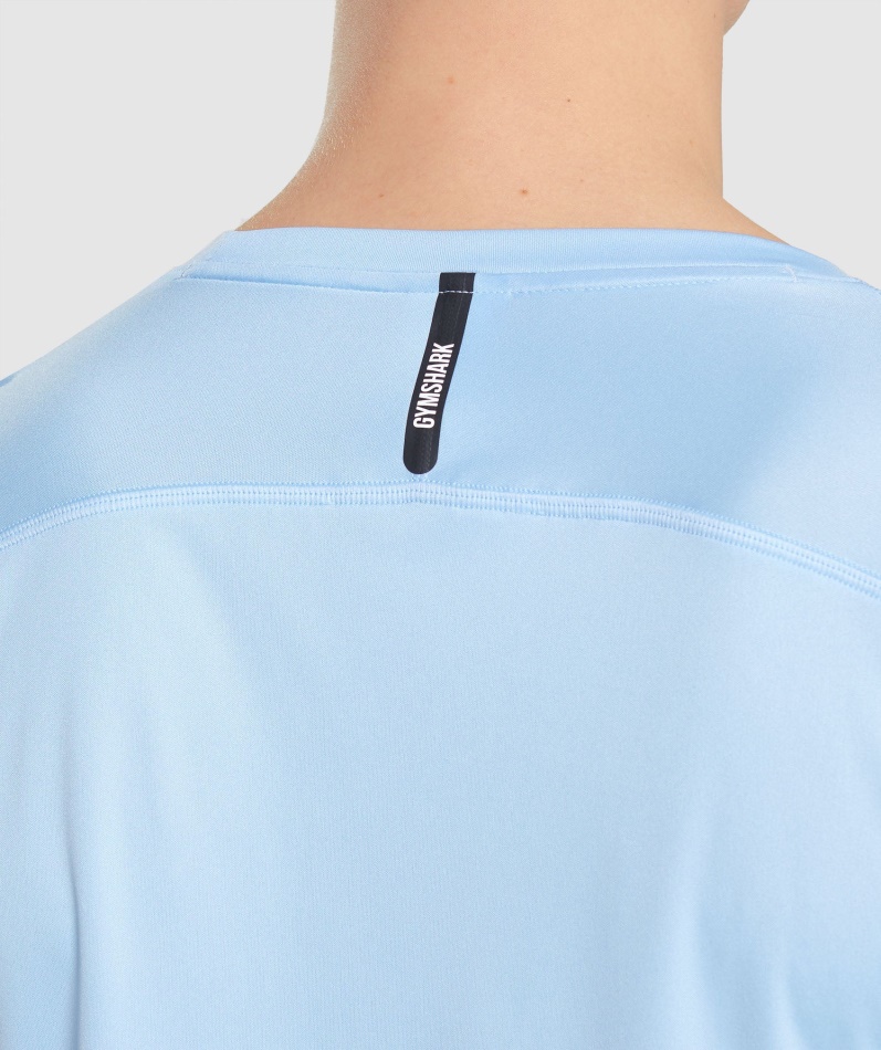 Gymshark Speed Evolve T-skjorte Månesteinsblå