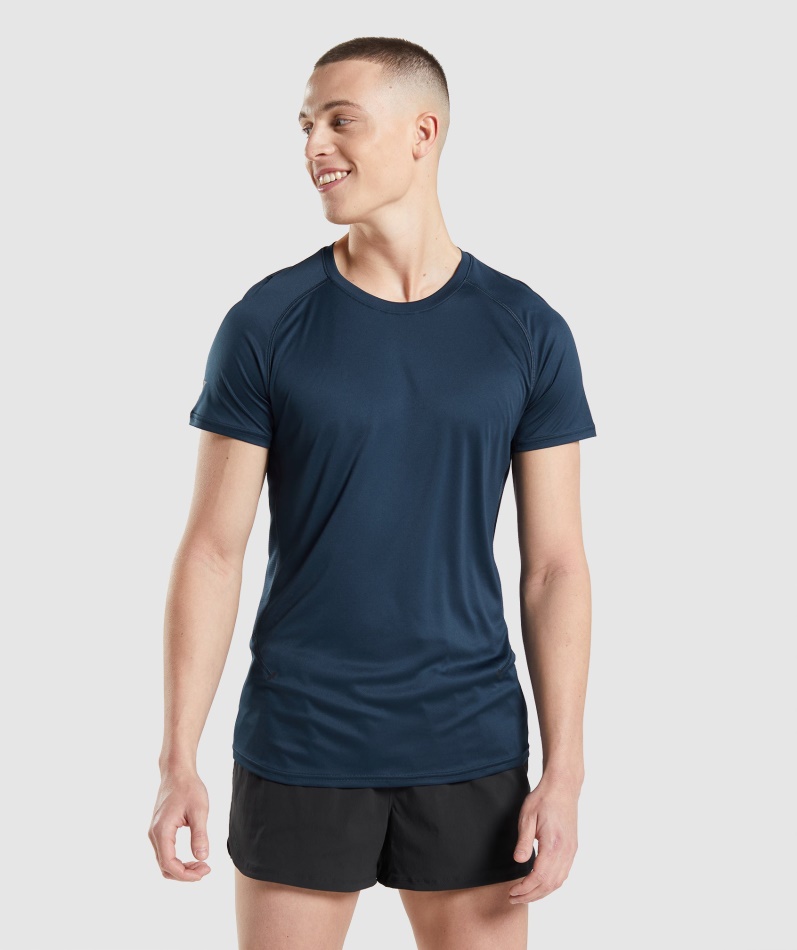 Gymshark Speed Evolve T-skjorte Marine