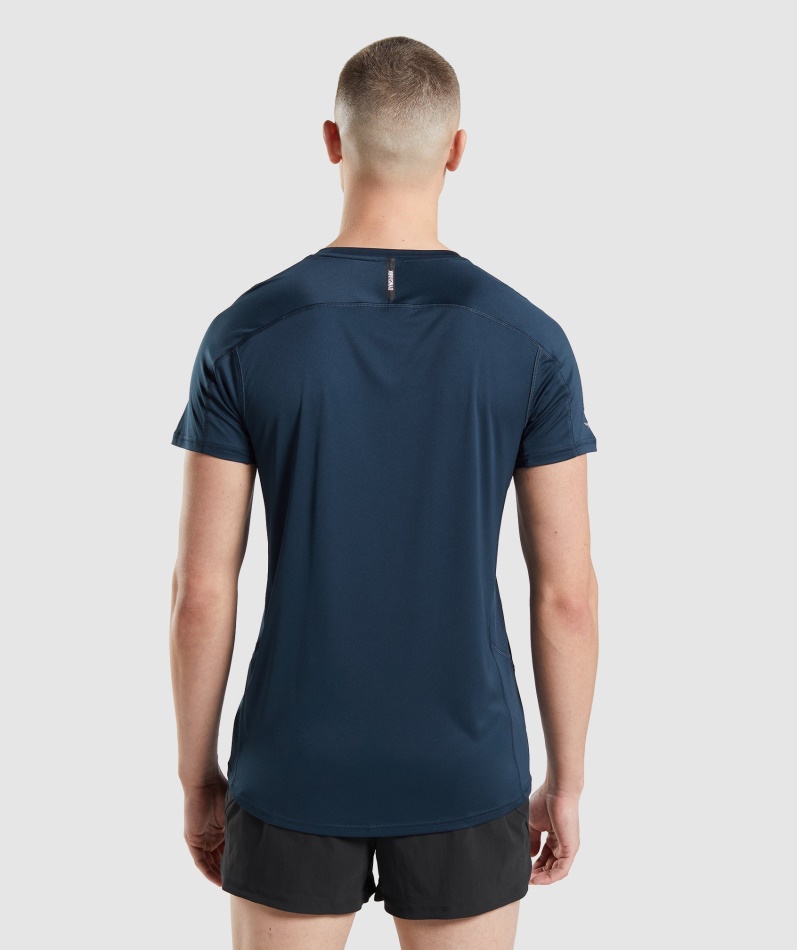 Gymshark Speed Evolve T-skjorte Marine