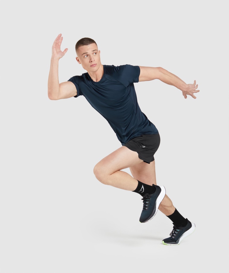 Gymshark Speed Evolve T-skjorte Marine