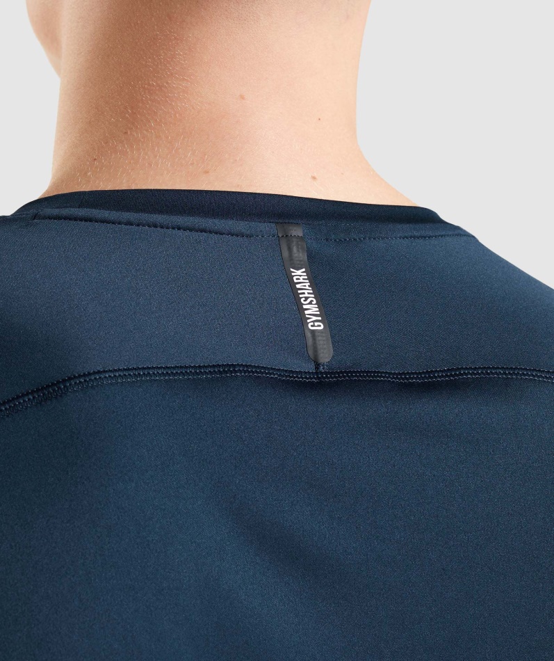 Gymshark Speed Evolve T-skjorte Marine