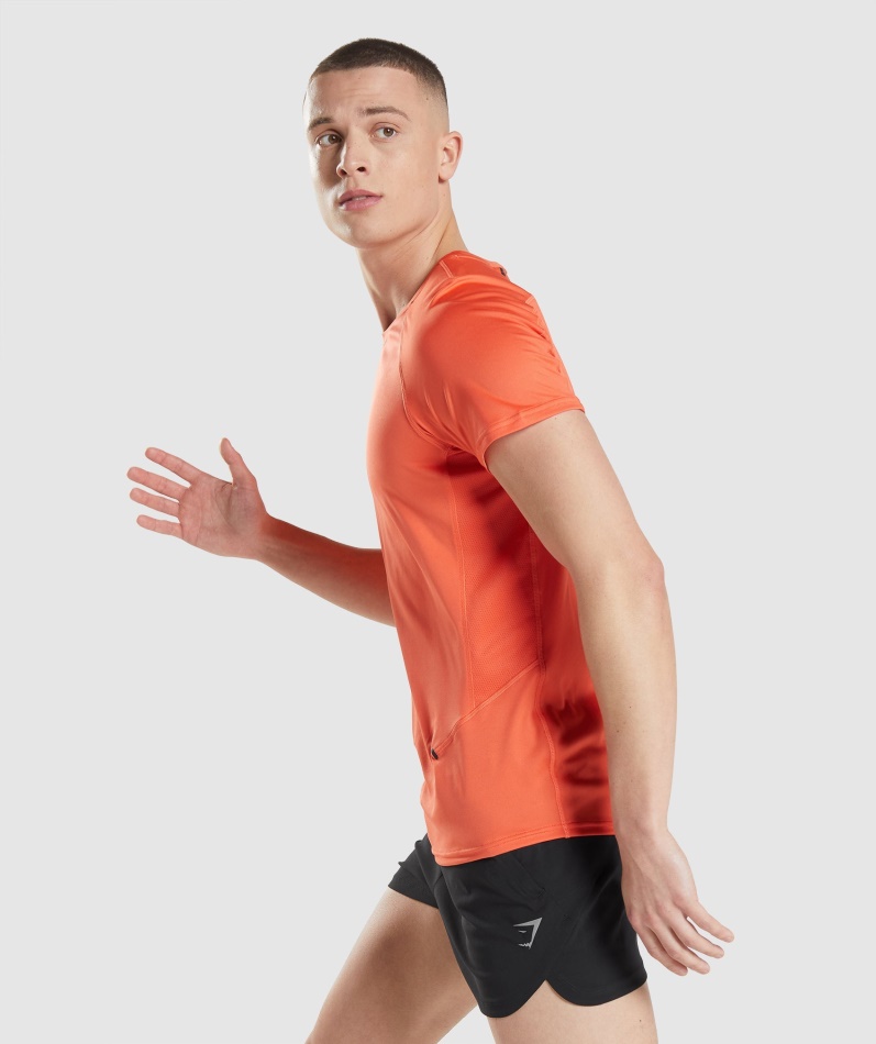 Gymshark Speed Evolve T-skjorte Papaya Oransje