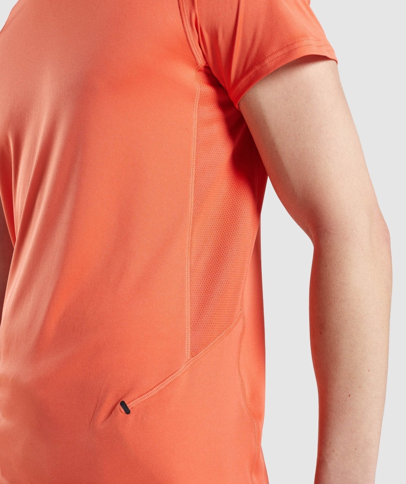 Gymshark Speed Evolve T-skjorte Papaya Oransje