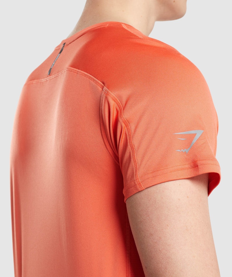 Gymshark Speed Evolve T-skjorte Papaya Oransje