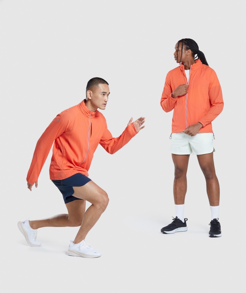 Gymshark Speed Evolve Windbreaker Papaya Orange