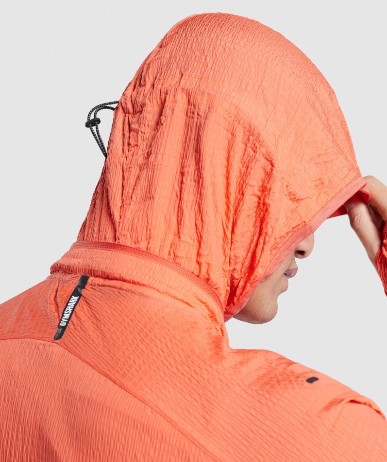 Gymshark Speed Evolve Windbreaker Papaya Orange