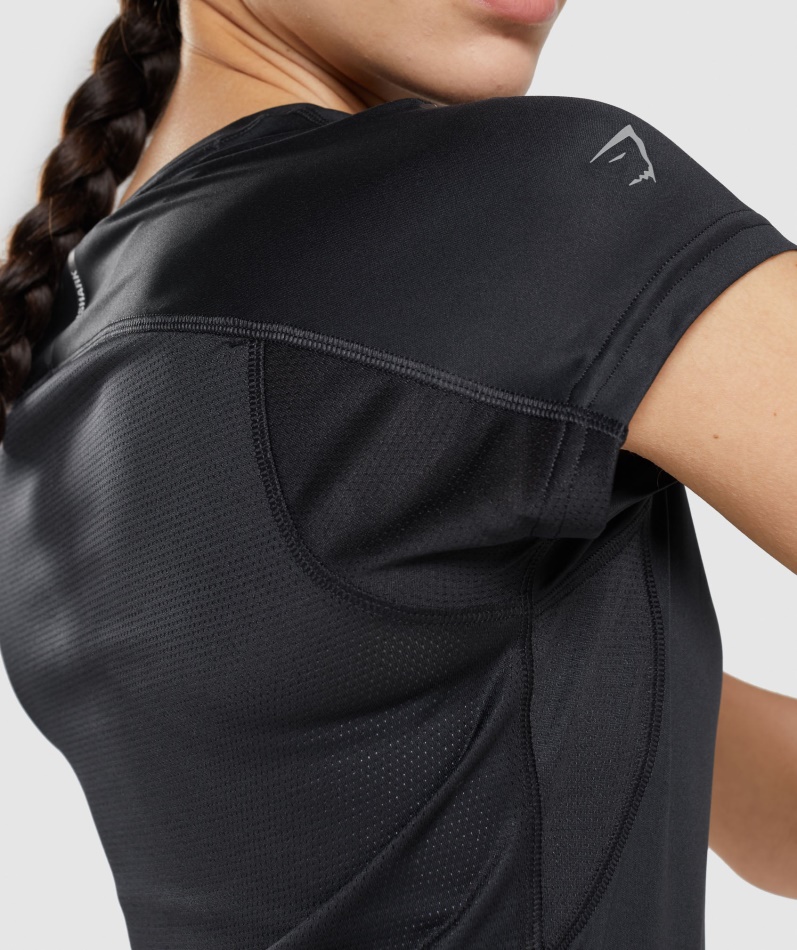 Gymshark Speed T-skjorte Svart