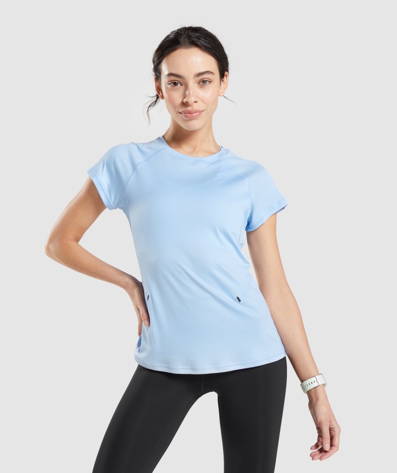 Gymshark Speed T-skjorte Månesteinsblå