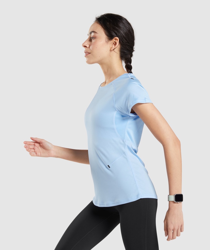 Gymshark Speed T-skjorte Månesteinsblå
