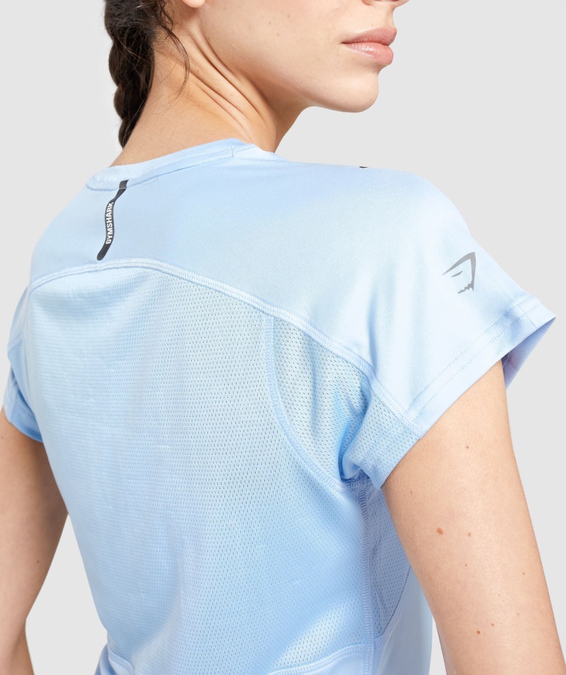 Gymshark Speed T-skjorte Månesteinsblå