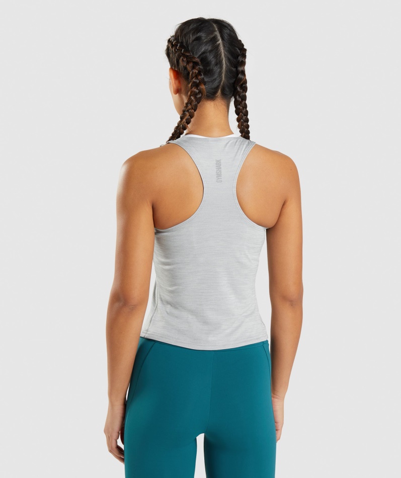 Gymshark Speed Tank Smokey Grågrønn Mergel