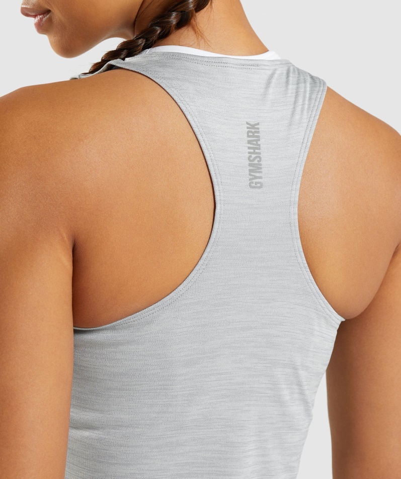 Gymshark Speed Tank Smokey Grågrønn Mergel