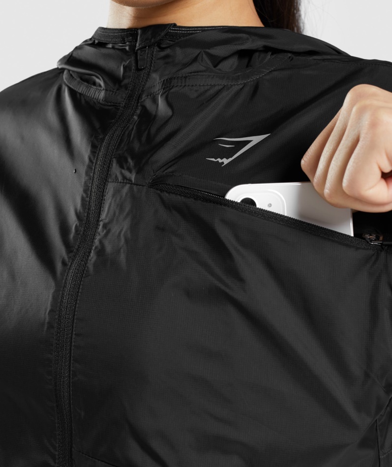 Gymshark Speed Windbreaker Svart