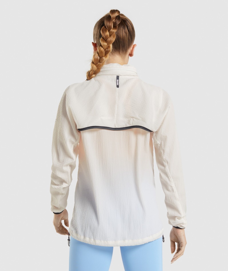 Gymshark Speed Windbreaker Kokos Hvit