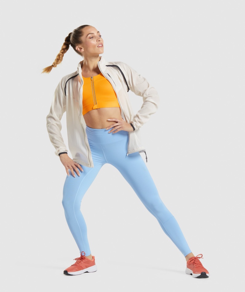 Gymshark Speed Windbreaker Kokos Hvit