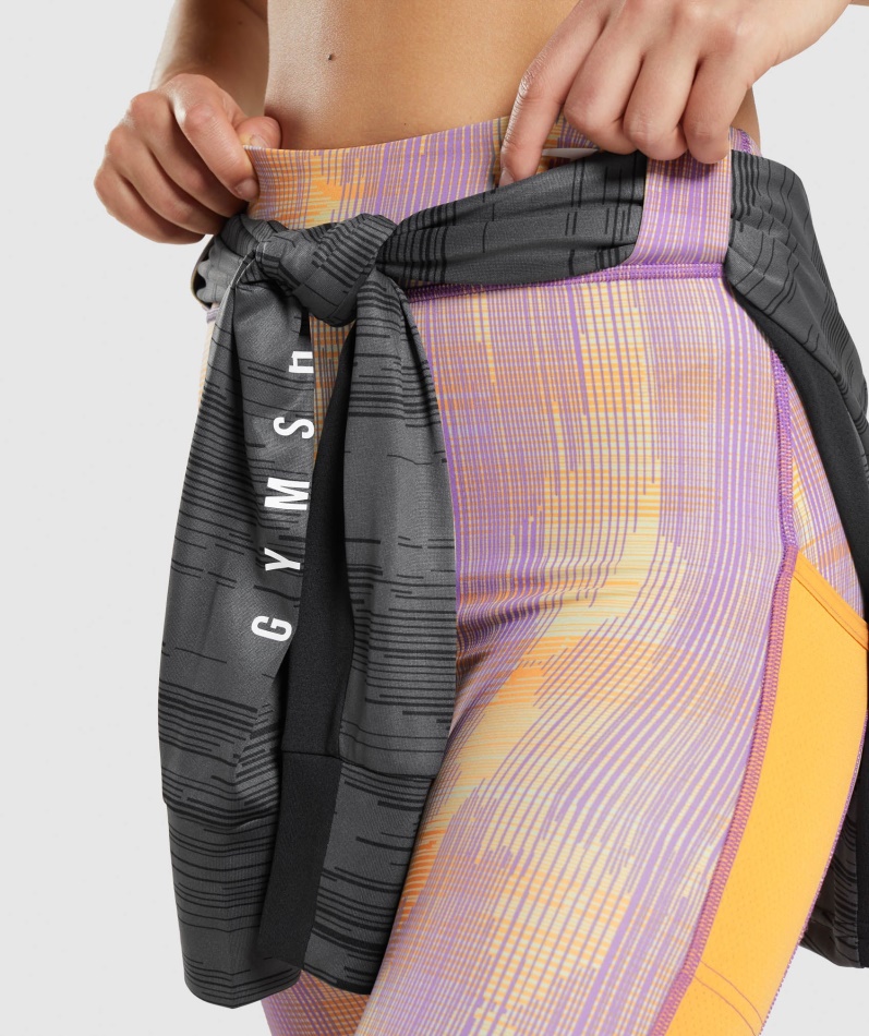 Gymshark Sport Leggings Oransje Print