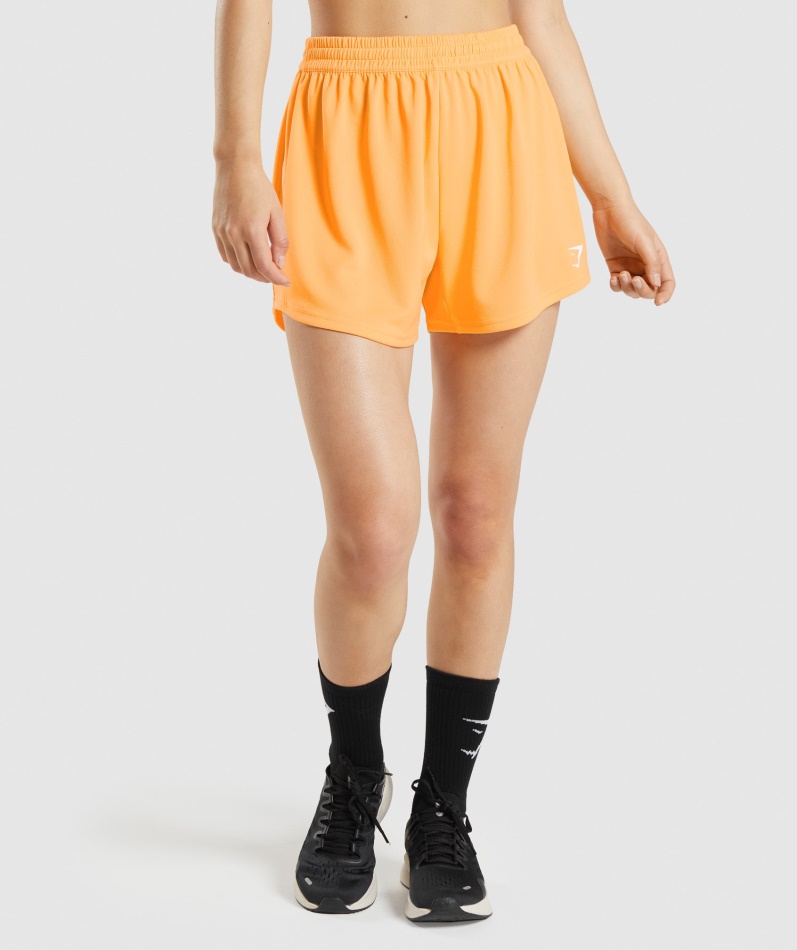 Gymshark Sport Løse Shorts Aprikos Oransje