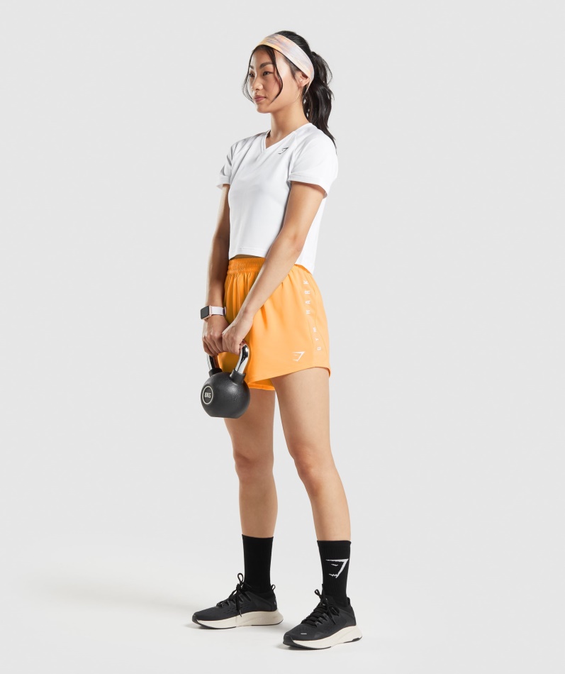 Gymshark Sport Løse Shorts Aprikos Oransje