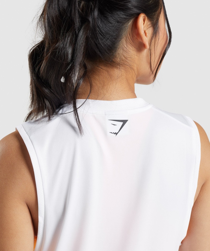Gymshark Sport Løs Tank Hvit