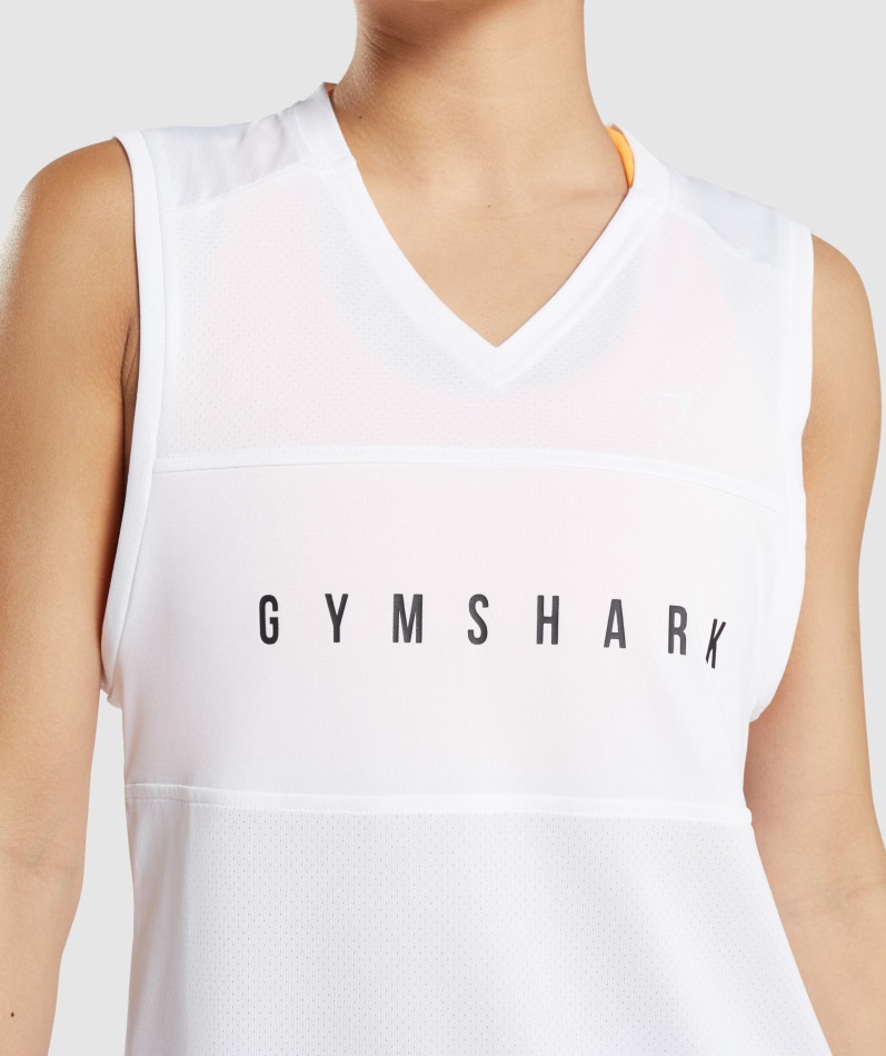 Gymshark Sport Løs Tank Hvit