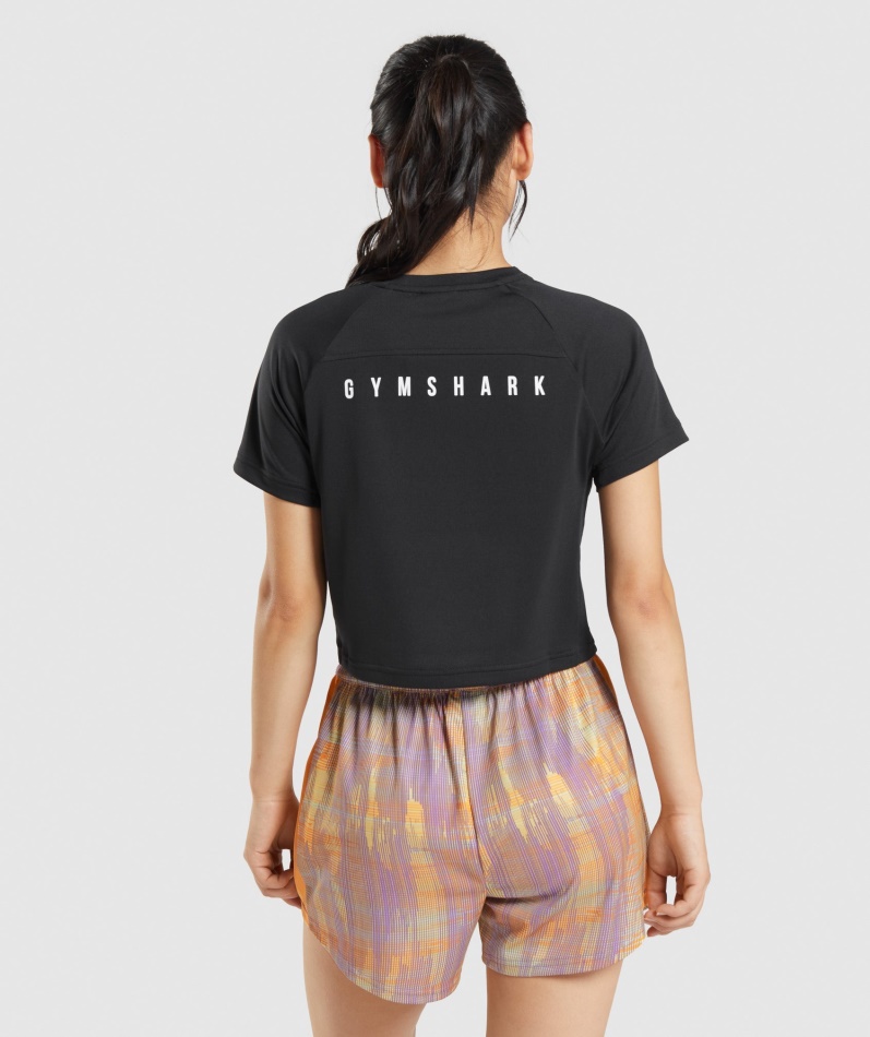 Gymshark Sport Midi T-skjorte Svart
