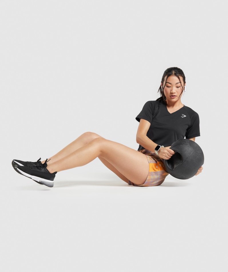 Gymshark Sport Midi T-skjorte Svart