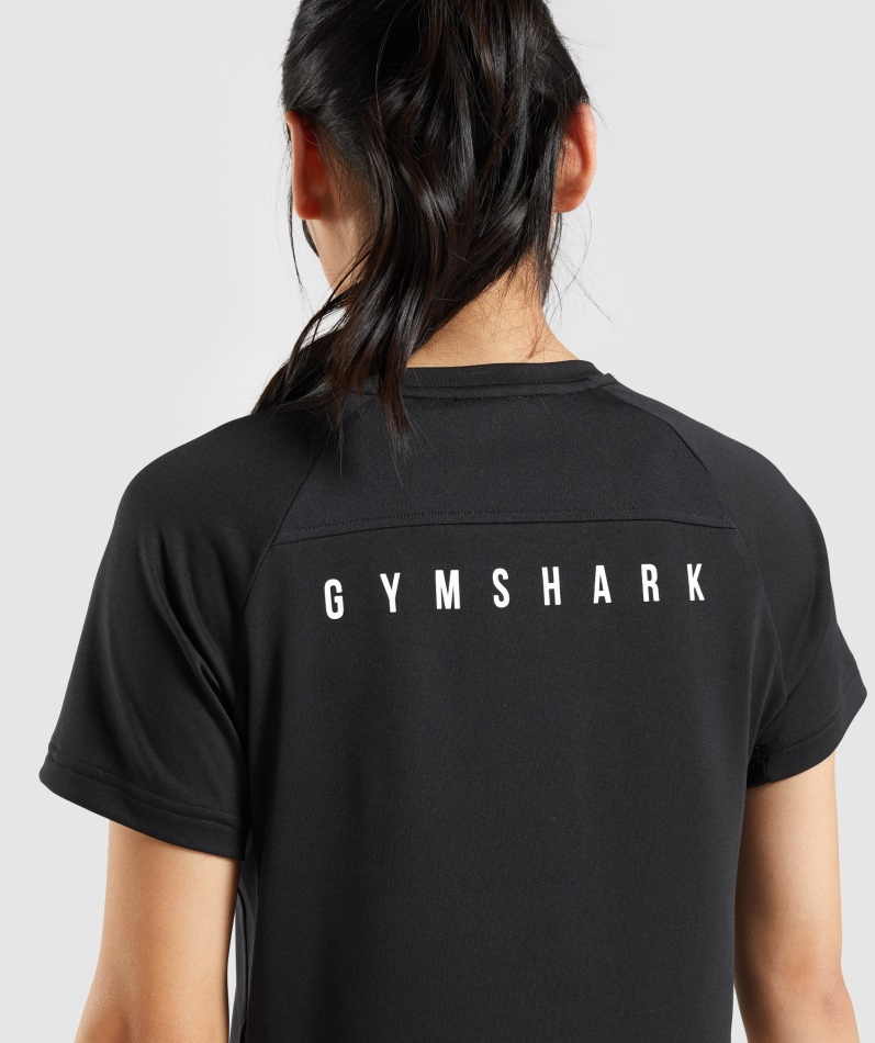 Gymshark Sport Midi T-skjorte Svart