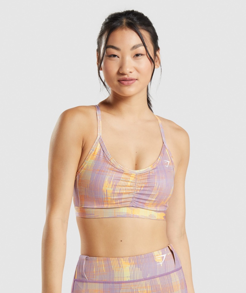 Gymshark Sport Sports Bh Oransje Trykk