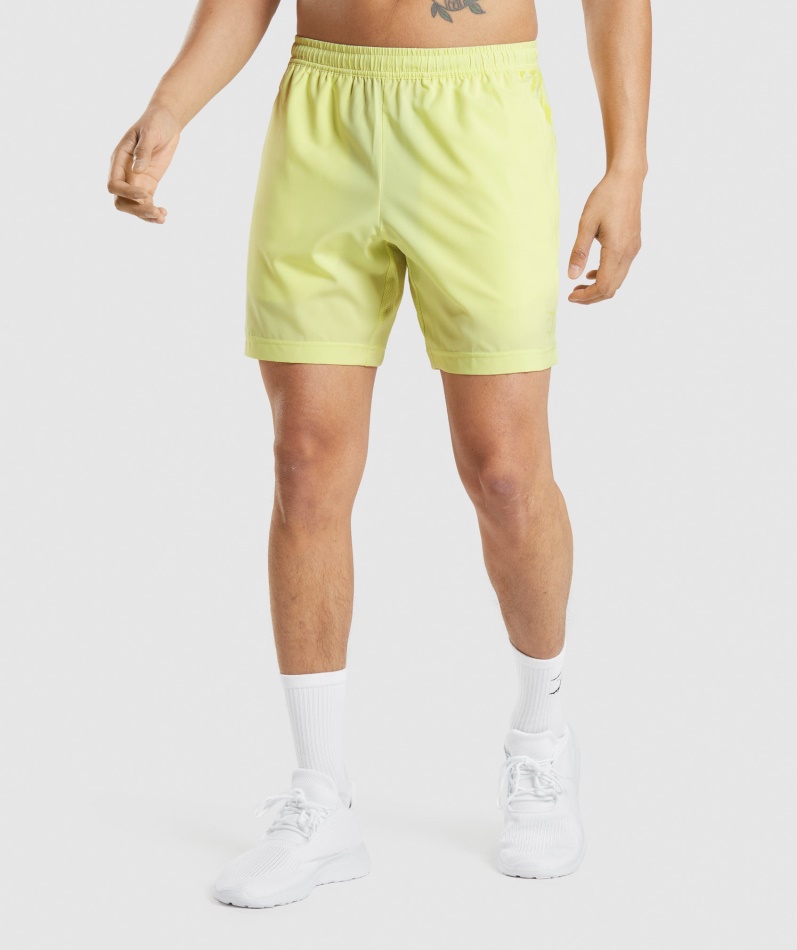 Gymshark Sport Stripe 7" Kort Ildfluegrønn