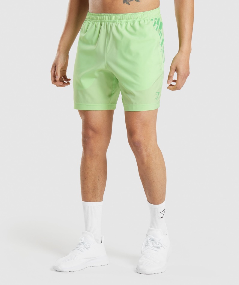 Gymshark Sport Stripe 7" Shorts Baligrønn