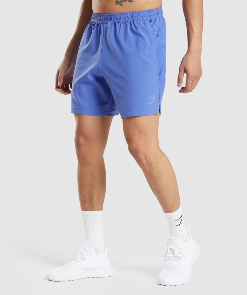 Gymshark Sport Stripe 7" Shorts Baneblå