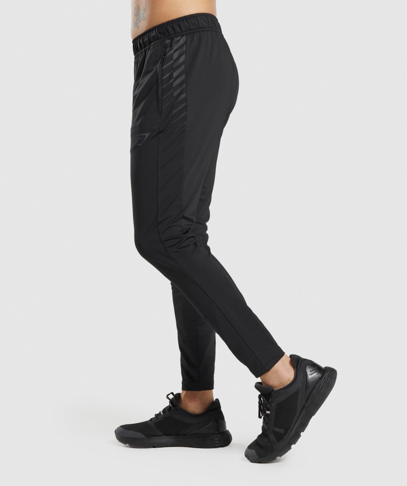 Gymshark Sport Stripe Joggebukse Svart
