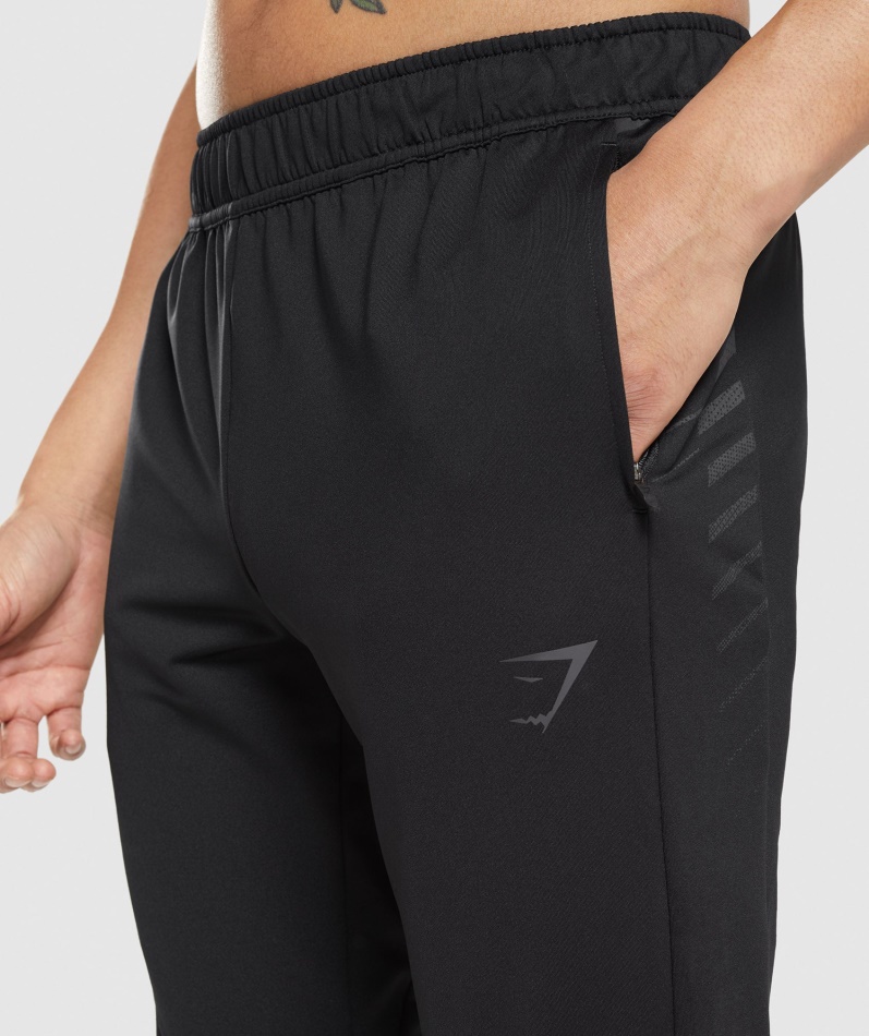 Gymshark Sport Stripe Joggebukse Svart