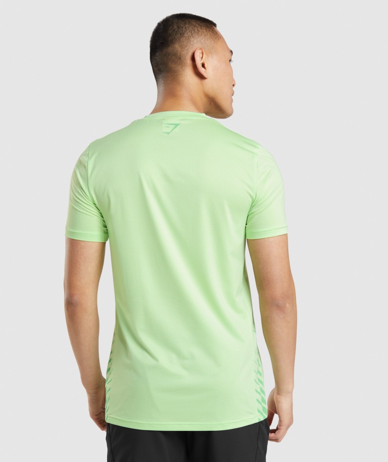 Gymshark Sport Stripe T-skjorte Bali Grønn