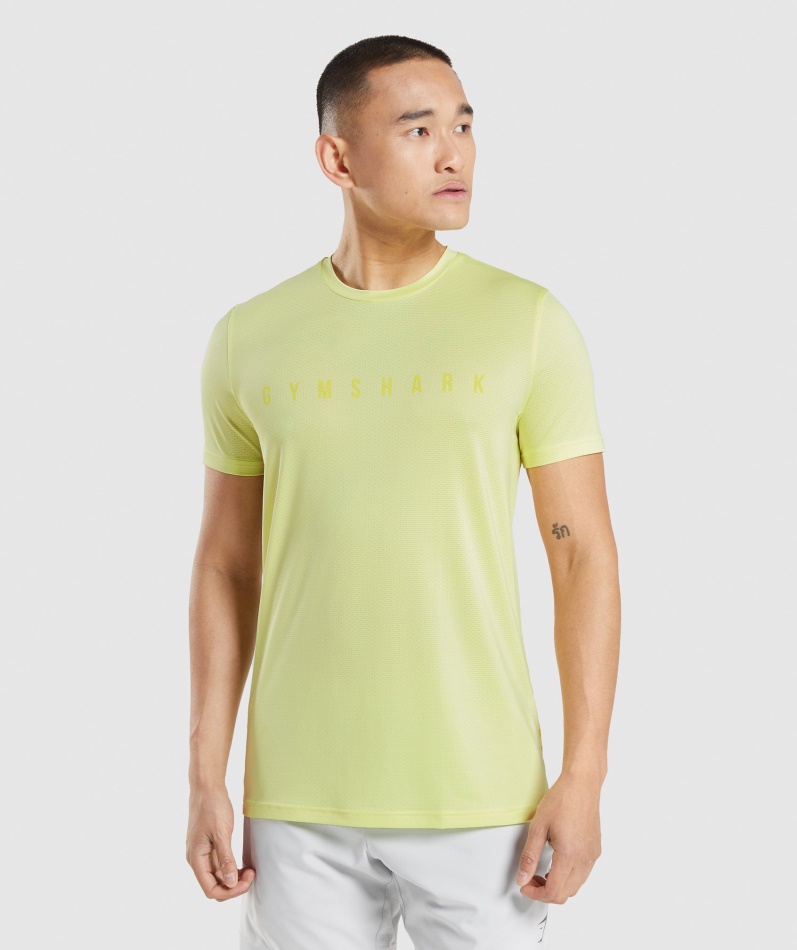 Gymshark Sport Stripe T-skjorte Firefly Green