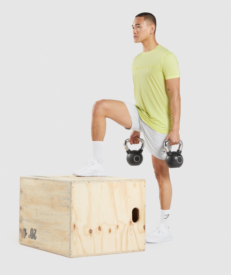 Gymshark Sport Stripe T-skjorte Firefly Green
