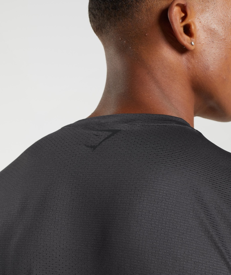 Gymshark Sport Stripe T-skjorte Onyx Grå