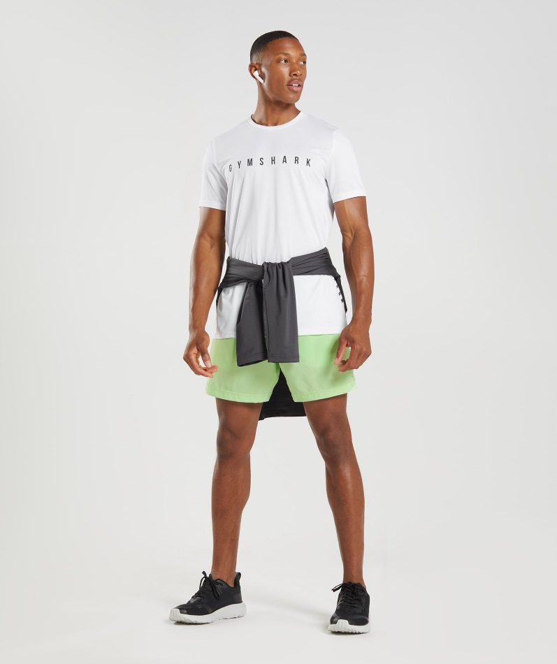 Gymshark Sport Stripe T-skjorte Hvit