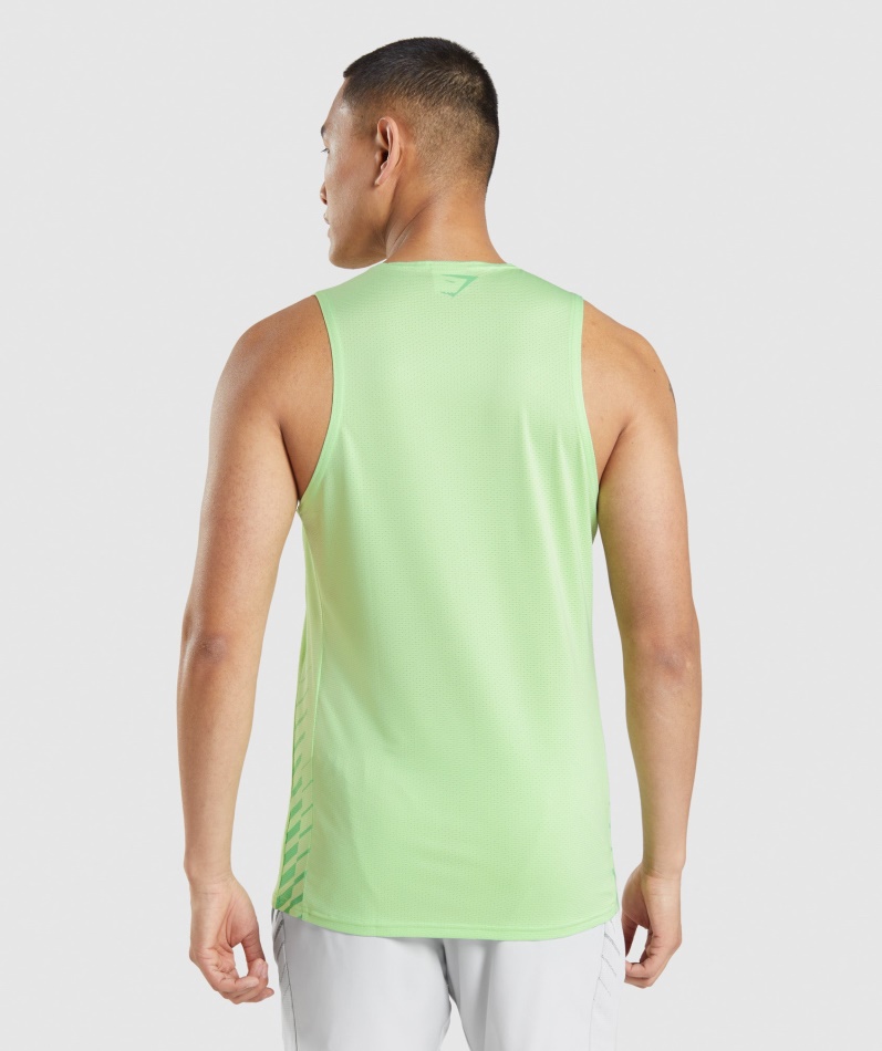 Gymshark Sport Stripe Tank Bali Grønn