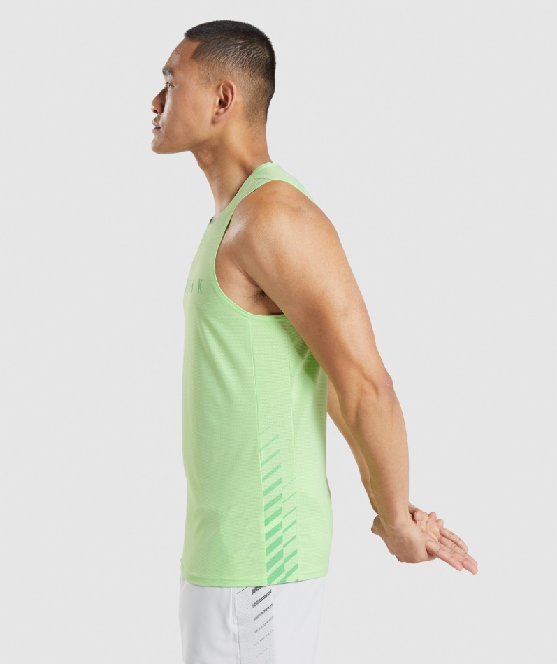 Gymshark Sport Stripe Tank Bali Grønn