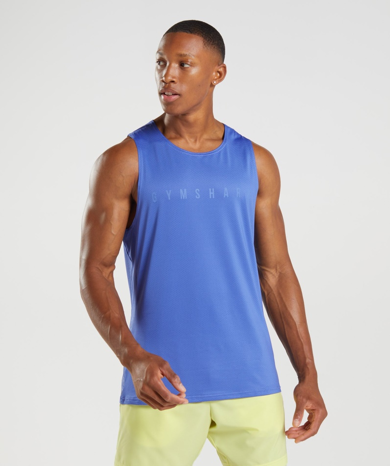 Gymshark Sport Stripe Tankbane Blå