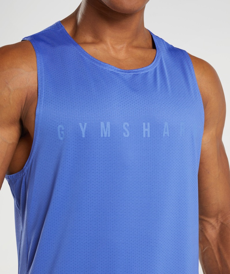 Gymshark Sport Stripe Tankbane Blå