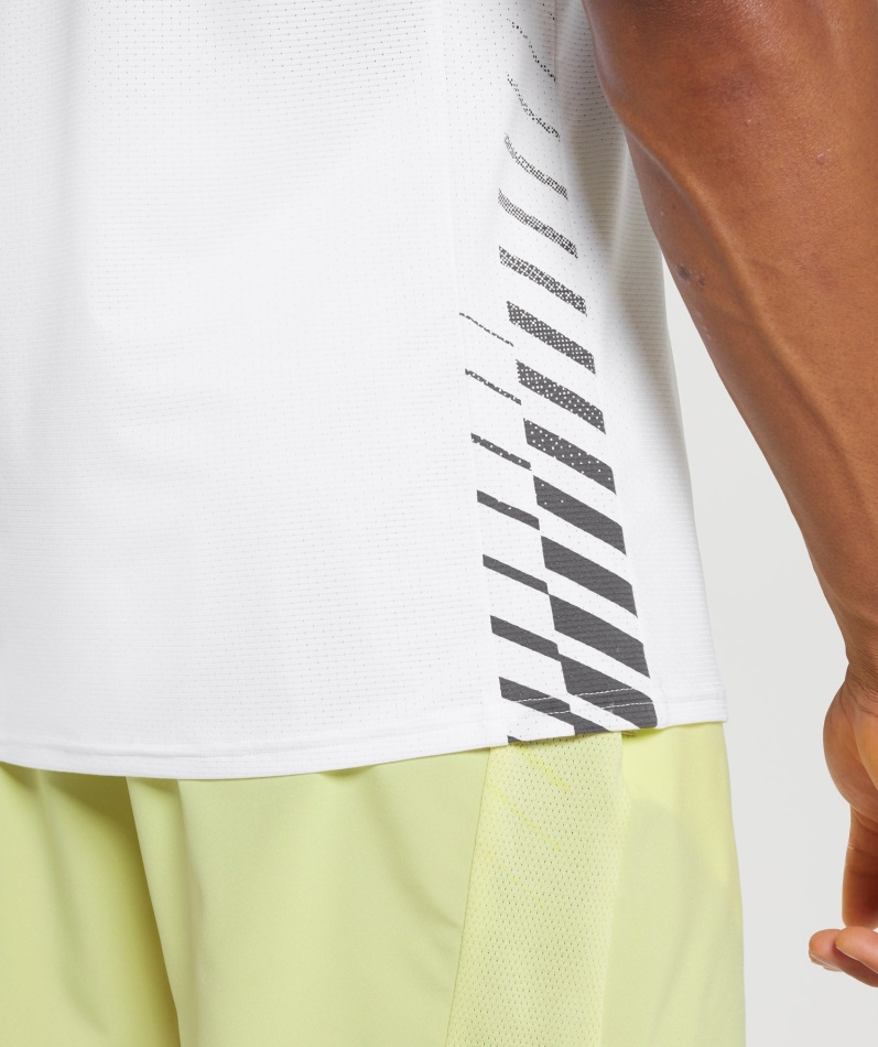 Gymshark Sport Stripe Tank Hvit