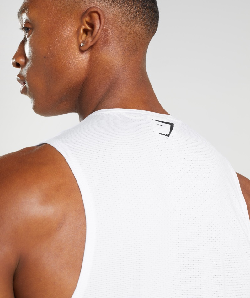 Gymshark Sport Stripe Tank Hvit