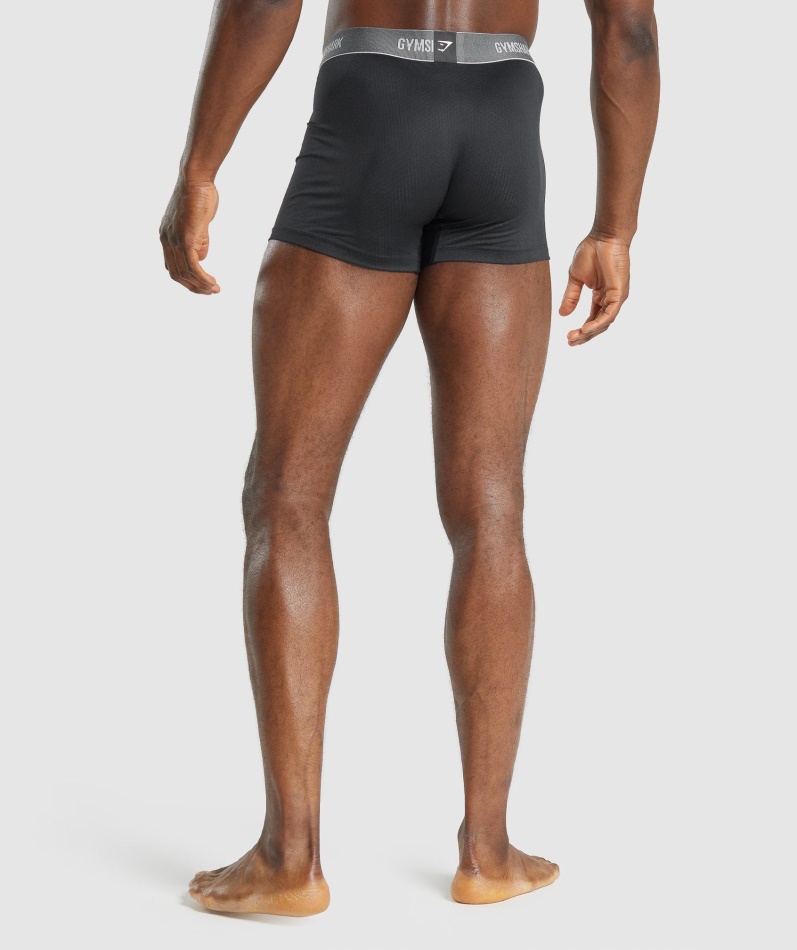 Gymshark Sports Tech Boksere 2pk Svart